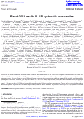 Cover page: Planck 2013 results. III. LFI systematic uncertainties