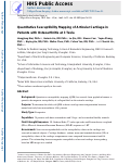 Cover page: Quantitative susceptibility mapping of articular cartilage in patients with osteoarthritis at 3T