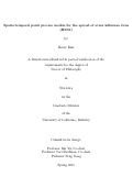 Cover page: Spatio-temporal point process models for the spread of avian inﬂuenza virus (H5N1)