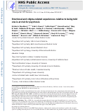 Cover page: Emotional and stigma-related experiences relative to being told one is at risk for psychosis.