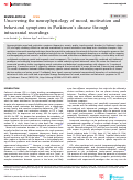 Cover page: Uncovering the neurophysiology of mood, motivation and behavioral symptoms in Parkinsons disease through intracranial recordings.