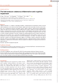 Cover page: The link between cutaneous inflammation and cognitive impairment