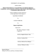 Cover page: The environmental parameters and trends driving toxigenic Alexandrium catenella blooms in Monterey Bay, California from 2001-2019