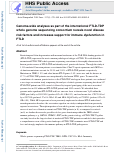 Cover page: Genome-wide analyses as part of the international FTLD-TDP whole-genome sequencing consortium reveals novel disease risk factors and increases support for immune dysfunction in FTLD