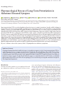 Cover page: Pharmacological Rescue of Long-Term Potentiation in Alzheimer Diseased Synapses