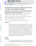 Cover page: Visual Impairment in Fungal Versus Bacterial Corneal Ulcers 4 Years After Successful Antimicrobial Treatment