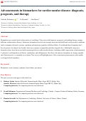 Cover page: Advancements in biomarkers for cardiovascular disease: diagnosis, prognosis, and therapy