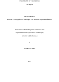 Cover page: Attention Matters: Political Choreographies of Noticing in U.S. American Experimental Dance