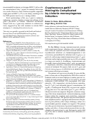 Cover page: Cryptococcus gattii Meningitis Complicated by Listeria monocytogenes Infection - Volume 22, Number 9—September 2016 - Emerging Infectious Diseases journal - CDC