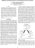 Cover page: Bilingual Lexical Representation in a Self-Organizing Neural Network Model