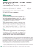 Cover page: DMD Genotypes and Motor Function in Duchenne Muscular Dystrophy: A Multi-institution Meta-analysis With Implications for Clinical Trials.