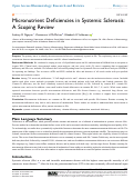 Cover page: Micronutrient Deficiencies in Systemic Sclerosis: A Scoping Review.