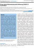 Cover page: Drug-Induced dermatomyositis following COVID-19 vaccination