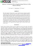 Cover page: Influence of kinematic SSI on foundation input motions for pile-supported bridges