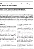 Cover page: Influenza A virus utilizes noncanonical cap-snatching to diversify its mRNA/ncRNA