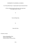 Cover page: Low Velocity Blunt Impact on Lightweight Composite Sandwich Panels /