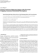 Cover page: Femtosecond Laser Refractive Surgery after Descemet Stripping-Automated Endothelial Keratoplasty