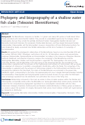 Cover page: Phylogeny and biogeography of a shallow water fish clade (Teleostei: Blenniiformes)