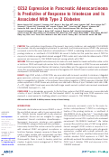 Cover page: CES2 Expression in Pancreatic Adenocarcinoma Is Predictive of Response to Irinotecan and Is Associated With Type 2 Diabetes.
