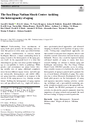 Cover page: The San Diego Nathan Shock Center: tackling the heterogeneity of aging