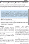 Cover page: Reconstructing Roma History from Genome-Wide Data
