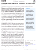 Cover page: Evolutionary norm-breaking and extinction in the marine tropics.