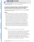 Cover page: Communication Moderates Effects of Residential Mobility on Relationship Quality Among Ethnically Diverse Couples