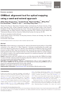 Cover page: OMBlast: alignment tool for optical mapping using a seed-and-extend approach