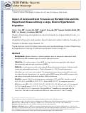 Cover page: Impact of Achieved Blood Pressures on&nbsp;Mortality Risk and End-Stage Renal&nbsp;Disease Among a Large, Diverse&nbsp;Hypertension Population