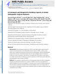 Cover page: A Framework and Blueprint for Building Capacity in Global Orthopaedic Surgical Outreach.