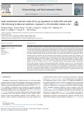 Cover page: Lipid metabolism disorder induced by up-regulation of miR-125b and miR-144 following β-diketone antibiotic exposure to F0-zebrafish (Danio rerio)