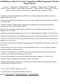 Cover page: Self-Heating Conductive Ceramic Composites for High Temperature Thermal Energy Storage