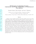 Cover page: Relativeness in quantum gravity: limitations and frame dependence of semiclassical descriptions