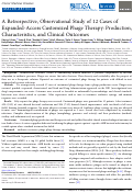 Cover page: A Retrospective, Observational Study of 12 Cases of Expanded-Access Customized Phage Therapy: Production, Characteristics, and Clinical Outcomes.