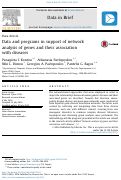 Cover page: Network analysis of genes and their association with diseases