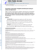 Cover page: Functional connectivity of negative emotional processing in adolescent depression.