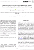 Cover page: Elastic, Viscoelastic and Fibril-Reinforced Poroelastic Material Properties of Healthy and Osteoarthritic Human Tibial Cartilage.