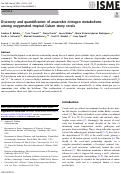 Cover page: Discovery and quantification of anaerobic nitrogen metabolisms among oxygenated tropical Cuban stony corals.