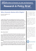 Cover page: Why a Domestic Workers Bill of Rights?