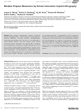 Cover page: Modular polymer biosensors by solvent immersion imprint lithography