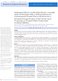 Cover page: Randomized Phase II, Double-Blind, Placebo-Controlled Study of Exemestane With or Without Entinostat in Postmenopausal Women With Locally Recurrent or Metastatic Estrogen Receptor-Positive Breast Cancer Progressing on Treatment With a Nonsteroidal Aromatase Inhibitor