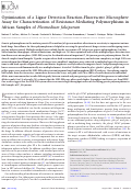 Cover page: Optimization of a Ligase Detection Reaction-Fluorescent Microsphere Assay for Characterization of Resistance-Mediating Polymorphisms in African Samples of Plasmodium falciparum