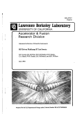 Cover page: RF Driven Multicusp H- Ion Source