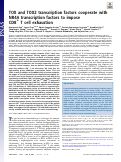 Cover page: TOX and TOX2 transcription factors cooperate with NR4A transcription factors to impose CD8+ T cell exhaustion