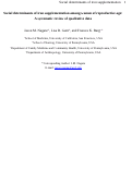 Cover page: Social determinants of iron supplementation among women of reproductive age:  A systematic review of qualitative data