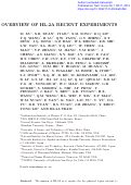 Cover page: Overview of HL-2A recent experiments