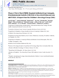 Cover page: Phase II trial of the glycoprotein non-metastatic B-targeted antibody–drug conjugate, glembatumumab vedotin (CDX-011), in recurrent osteosarcoma AOST1521: A report from the Children's Oncology Group