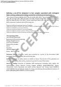 Cover page: Defining a Cutoff for Atazanavir in Hair Samples Associated With Virological Failure Among Adolescents Failing Second-Line Antiretroviral Treatment