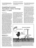 Cover page: Quantifying ecosystem-atmosphere carbon exchange with a 14C label