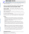 Cover page: Factors Associated With Preterm Delivery Among Women With Rheumatoid Arthritis and Women With Juvenile Idiopathic Arthritis